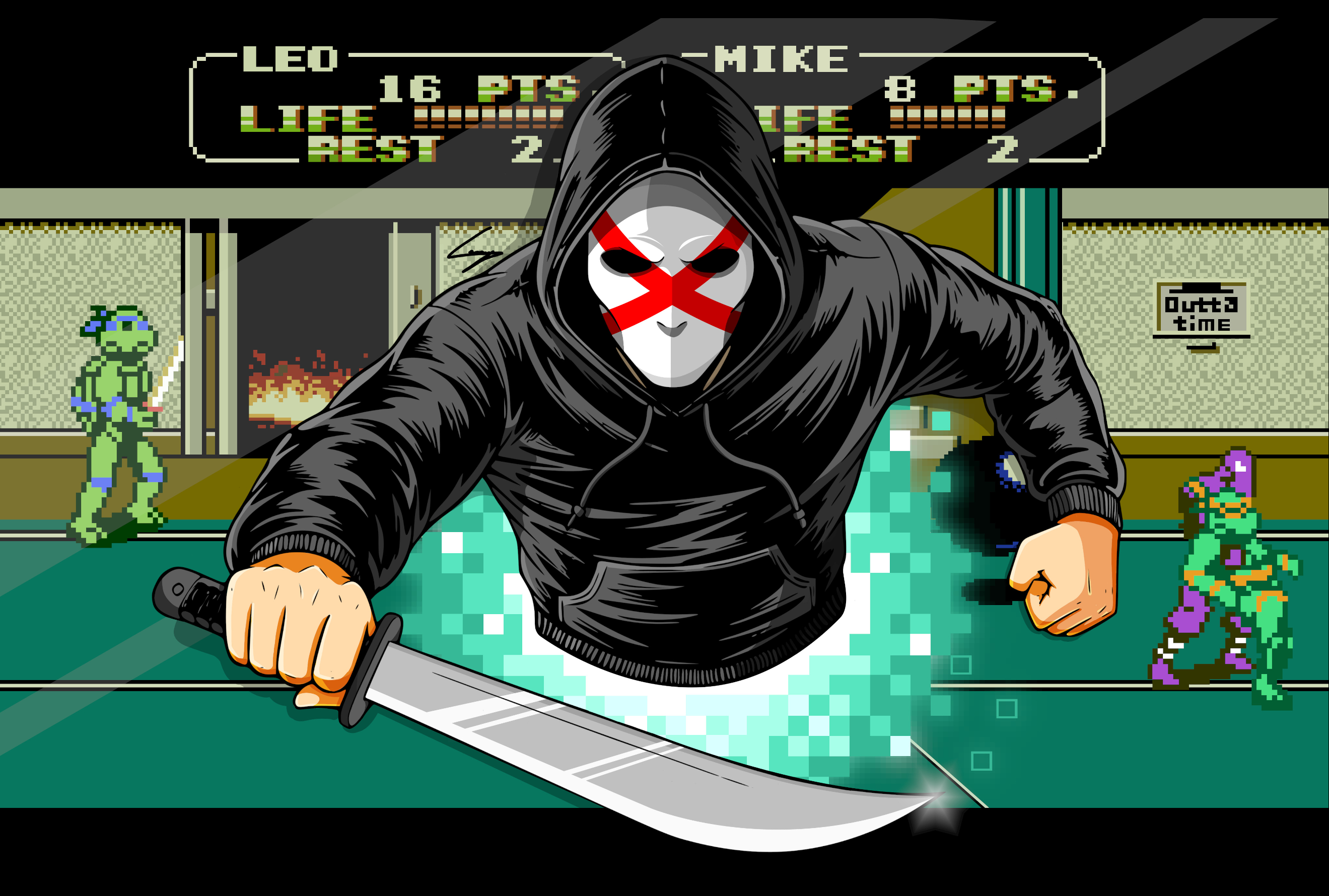 8-Bit Slasher: Pin-Up